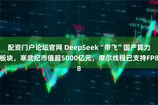 配资门户论坛官网 DeepSeek“带飞”国产算力板块，寒武纪市值超5000亿元，摩尔线程已支持FP8